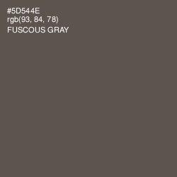 #5D544E - Fuscous Gray Color Image